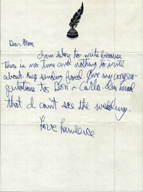 1973 Letter Home from Summer Camp